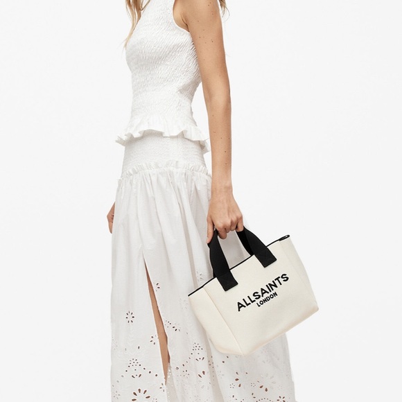 Original All saints logo tote bag. Size M. Condition is good. - Picture 8 of 9